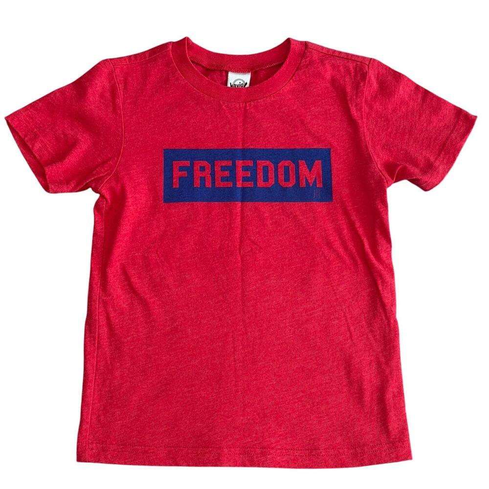 Toddler Girls Custom Patriotic Freedom Tee XS 4T